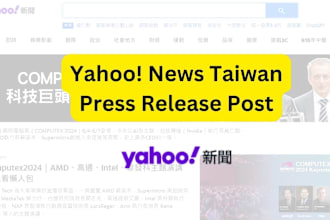 post a news release on yahoo taiwan