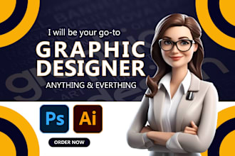 do any graphic design using adobe illustrator and photoshop