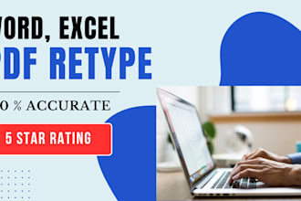 fast and accurate PDF typing and file conversion, error free and quick delivery