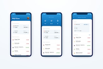 build money transfer app, bank app, wallet app  fintech app, loan app