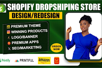 create shopify website design redesign shopify store design shopify dropshipping
