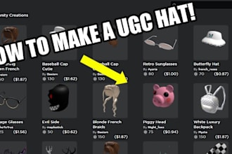 develop any ugc item or asset for roblox