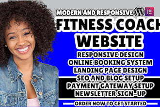 fitness coach website yoga class website personal trainer website sports website