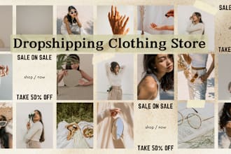 make dropshipping clothing store or clothing shopify store wordpress website
