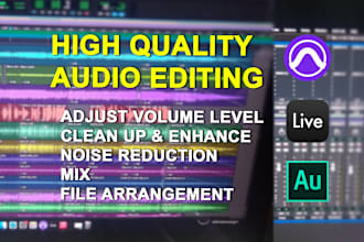 edit, clean, enhance your audio files