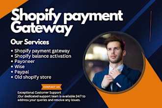 do shopify payment gateway, paypal wise payoneer klarna stripe for shopify store