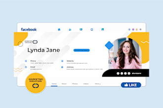 create a professional linkedin banner twitter youtube fb cover