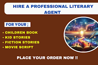find literary agent for children story book self help book memoir fiction story