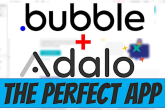 develop bubble io app bubble mvp app, adalo softr replit saas chatgpt ai mvp app