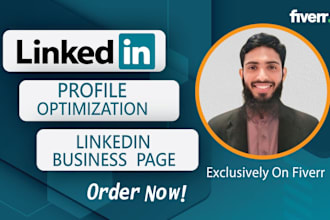create your linkedin business page or profile optimization