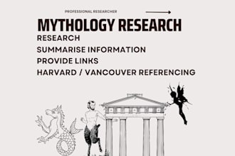 research any aspect of mythology