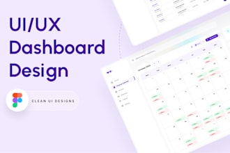 design dashboard, web app, CRM and admin panel UI