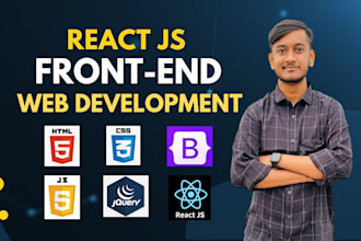 be your front end website developer using reactjs
