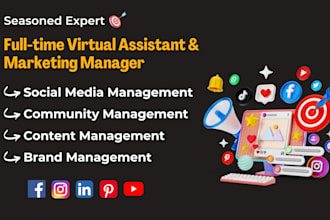 be your social media expert and marketing strategist virtual assistant