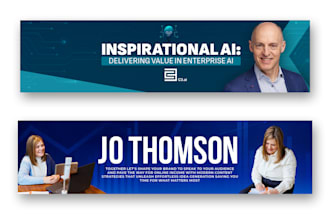 design an attractive and professional linkedin cover banner