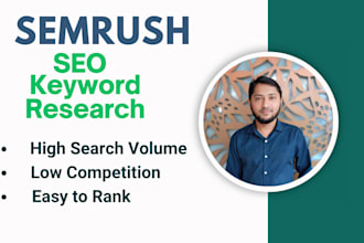 seo keyword research and competitor analysis with semrush