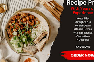 create and write recipe cookbooks for kindle amazon, recipe blogs for protein