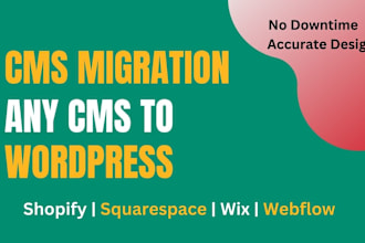 migrate shopify wix squarespace to wordpress woocommerce website