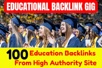 build 100 high da pa educational link building backlinks for google rank