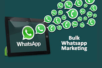 do whatsapp marketing, data entry and data mining for you