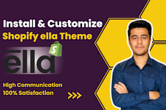 install and customize shopify ella theme