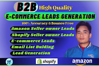expert ecommerce leads generation provide shopify amazon sellers email lead list