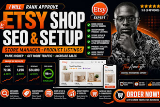 rank approve etsy shop seo, etsy setup etsy store manager, etsy product listings