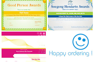 make a nice certificate design