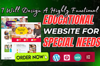 design educational website childcare website for children with special needs
