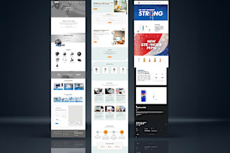 build wordpress landing page,one page website with elementor
