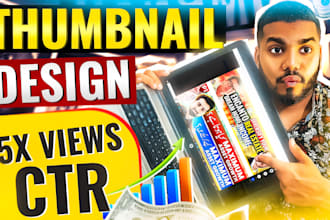 design amazing youtube thumbnail in photoshop