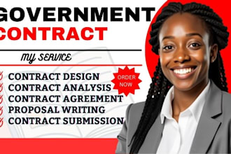 write and design federal government capability statement for government contract