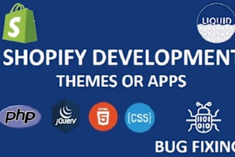 provide shopify app development and bug fixing services