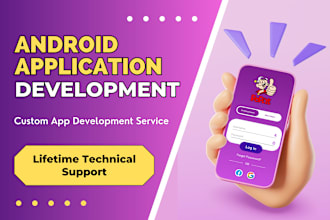 be your android developer for android development using android studio