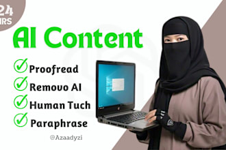 manually rewrite, paraphrase, proofread or humanize ai content
