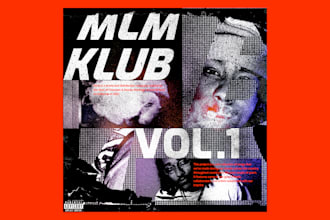 design collage inspired album cover art