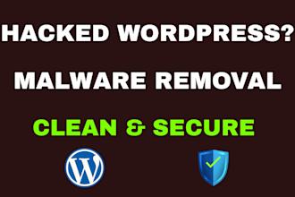 fix hacked wordpress website, remove malware and secure site