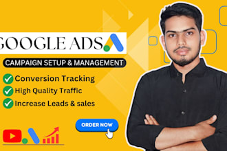 create and manage google ads adwords ppc display and shopping campaign
