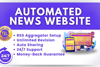 create automated news website autoblog using wordpress or auto blog