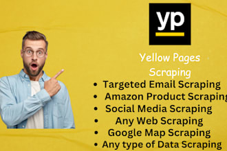 do yellow pages scraping to get emails, contacts and address