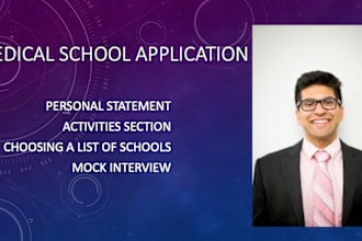 help you destroy your medical school secondaries and interviews