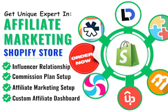 setup shopify affiliate marketing bixgrow uppromote goaffro candy referrly