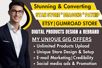 do stan store design, beacons ai, payhip, pensight, linktree gumroad, stan store