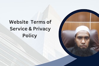 write terms of service and privacy policy for your website