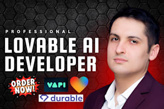 develop lovable loveable ai supabase chatbot  durable dorik website landing page