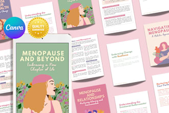 design canva ebook, worksheet, journal, planner, trackers