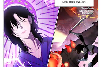 draw professional webtoon for you