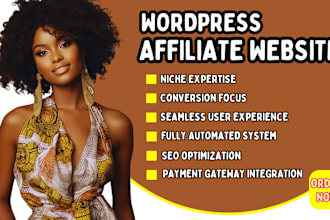 wordpress affiliate website for any niche or services