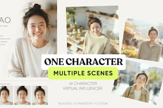 create a realistic and consistent ai character or virtual influencer