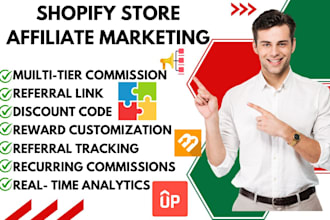 setup shopify store affiliate marketing goaffpro referral candy referrly bixgrow